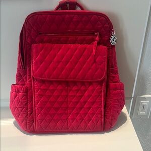 Vera Bradley Red Quilted Backpack